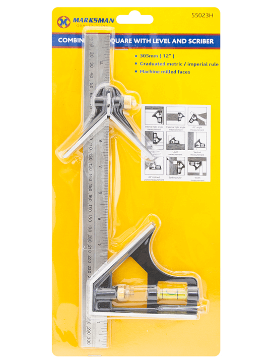 12inch 30cm Combination Square - Level & Scrib 55023C 1 Combination Level