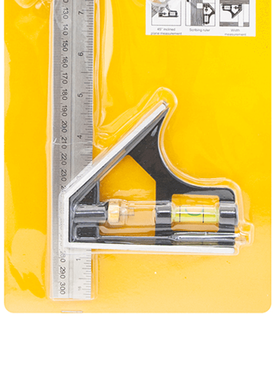 12inch 30cm Combination Square - Level & Scrib 55023C 3