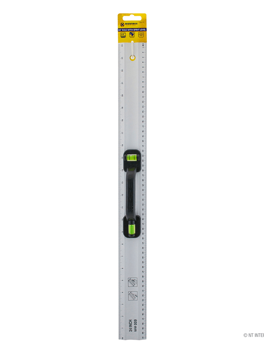 24''60cm Rule With Spirit Level 55017C 1 Spirit Level