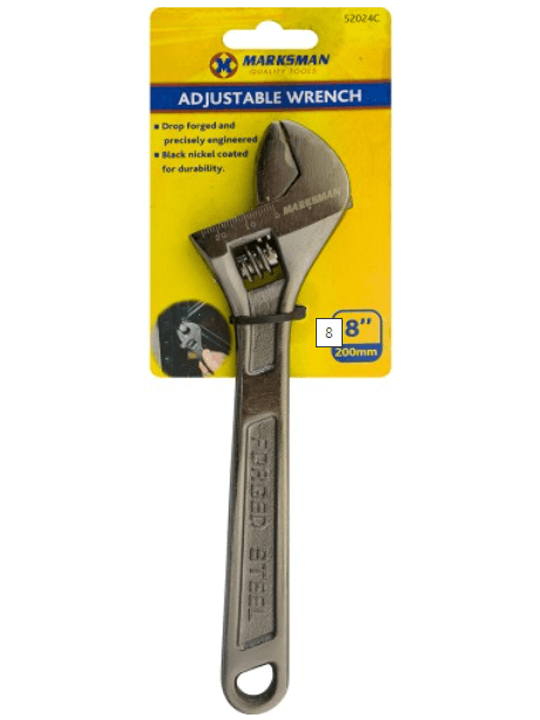 8 (20cm) Adjustable Wrench 52024C 1 Adjustable Wrench