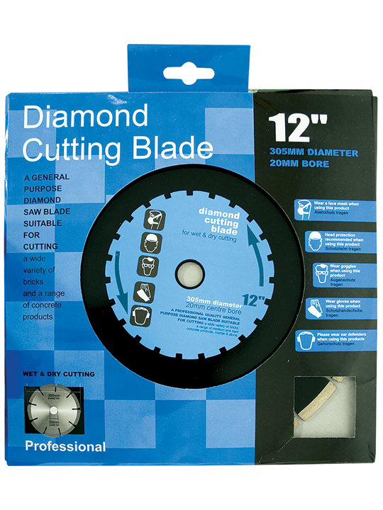 12305mm Diamond Cutting Blades (Black) 65027C 1 Cutting