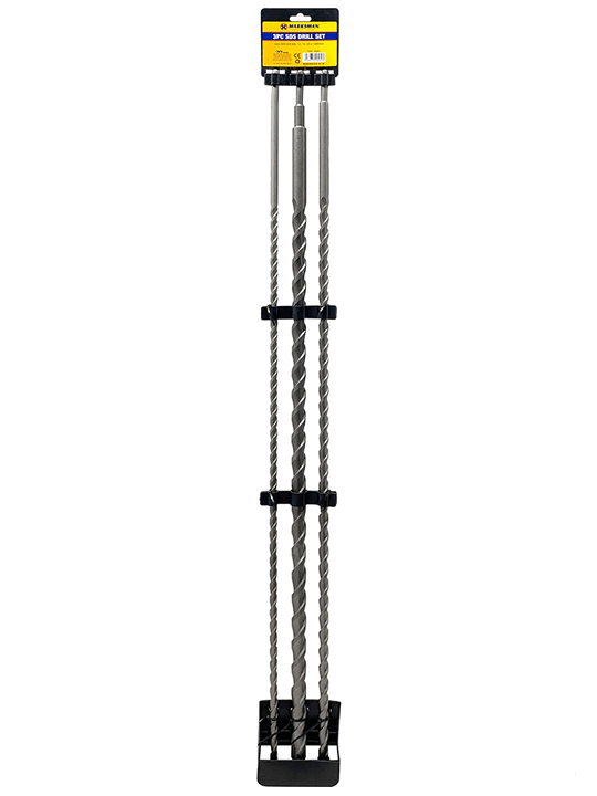 3pc SDS Drill Bit Set 1000mm 58062C 1 Drill Bit