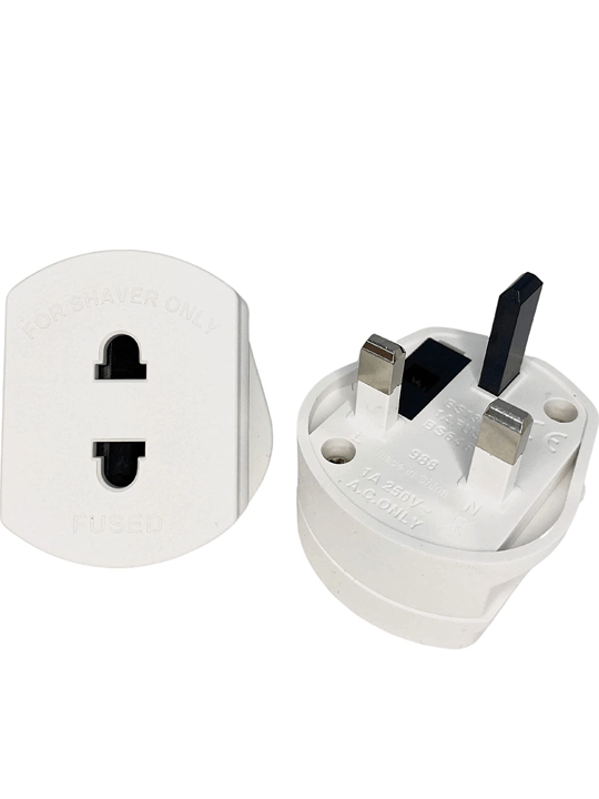 Shaver Adaptor 1 Amp White Blister Pack 30121C 2