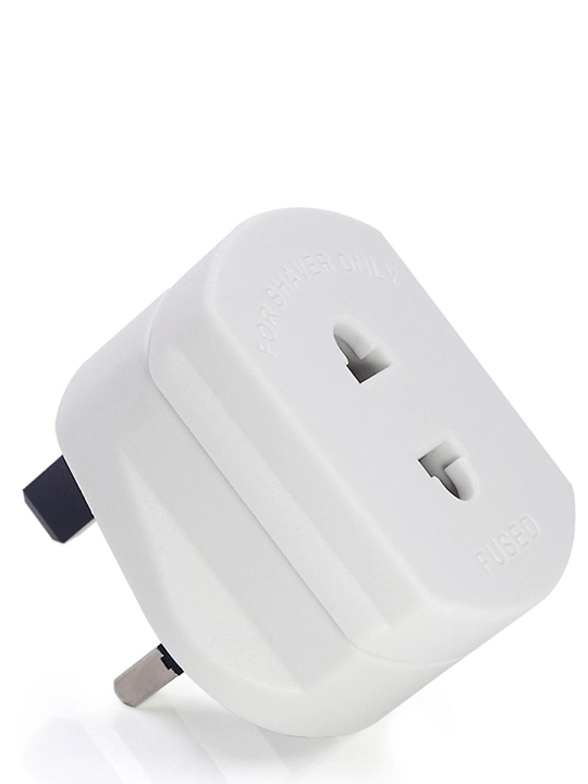 Shaver Adaptor 1 Amp White Blister Pack 30121C 3