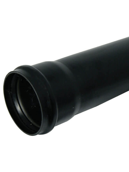 Evolve Ring Seal Soil Pipe Single Socket Black SKU EVO 10.5 SPB110X3 Pipe