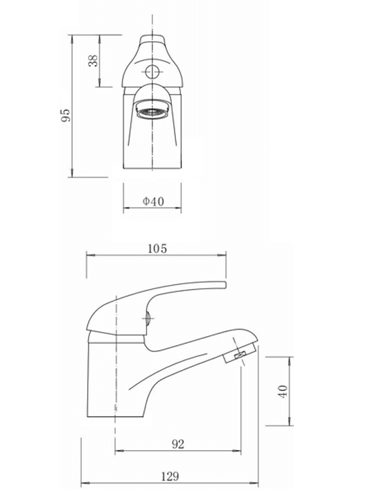 Monobloc Basin Mixer Tap (SKU 5060897210116) 9