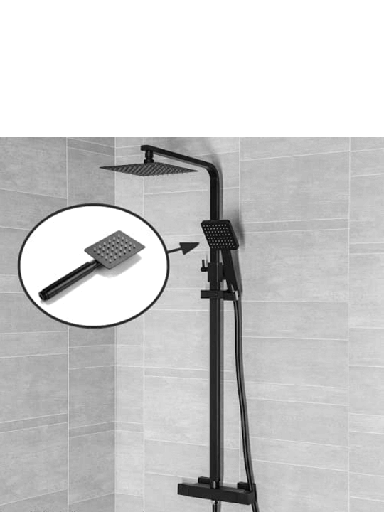 Square Thermostatic Bar Shower 10