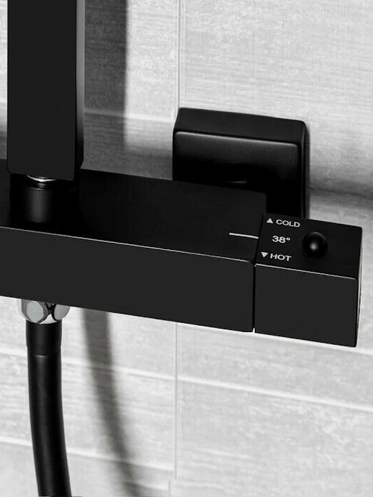 Square Thermostatic Bar Shower 9