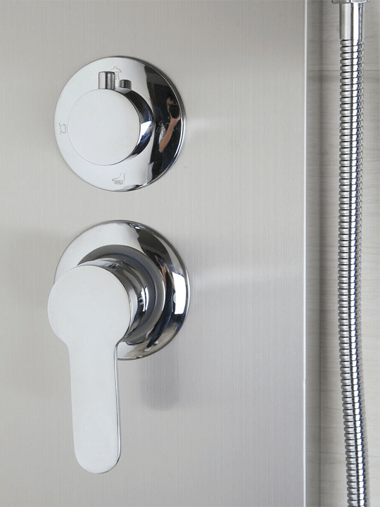 Thermostatic Shower Tower Hand Drencher 5 in 1 – Chrome Finish 6