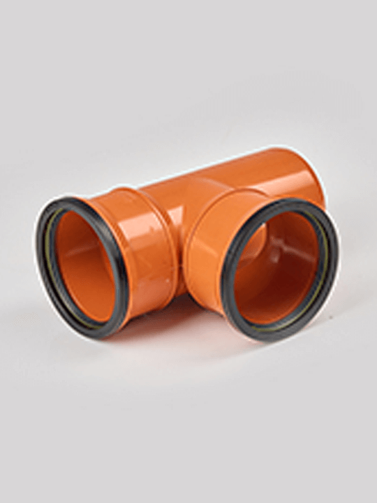 4inch Underground Single Socket Tee (Orange) ( SKU EVO 4.8-DSTEEUGO110 ) Pipe